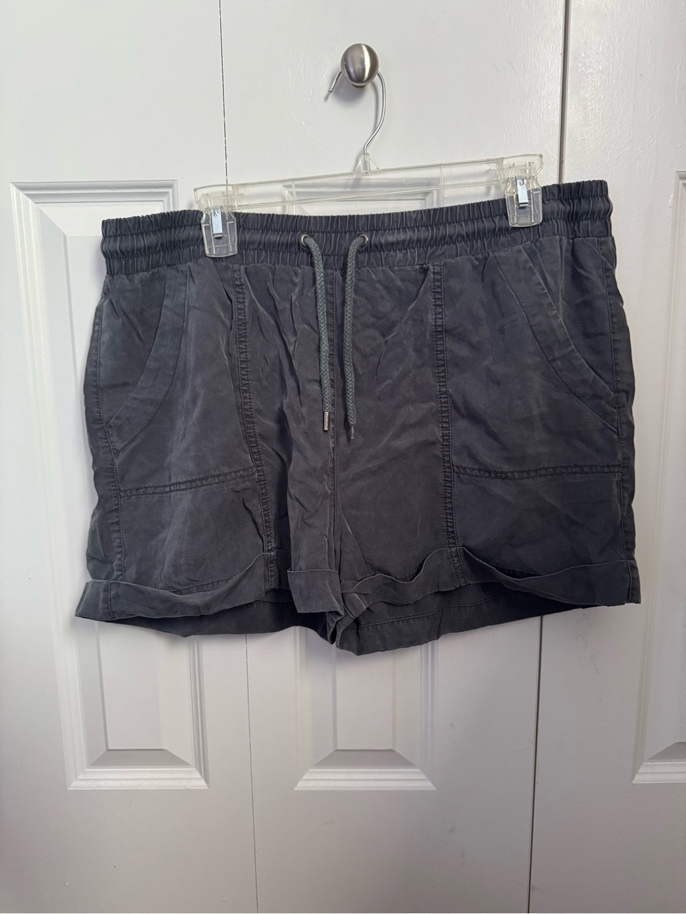 Women's Casual Drawstring Shorts - Charcoal Gray